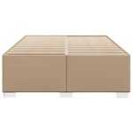 VidaXL Cadre de lit sans matelas cappuccino 140x200 cm similicuir