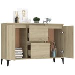 vidaXL Buffet chêne sonoma 102x35x70 cm bois d'ingénierie