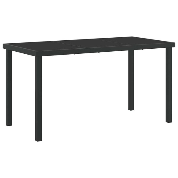 vidaXL Ensemble table et chaises avec coussin 5 Pièces Gris Rotin PE
