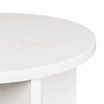 vidaXL Table basse 2 Pièces Blanc 39 5 x 39 5 x 30 cm Bois de pin massif