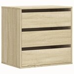 vidaXL Commode d'angle chêne sonoma 60x41x58 cm bois d'ingénierie