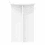 vidaXL Support de Plante 2 pièces Blanc Ø40 x 60 cm Bois d'ingénierie