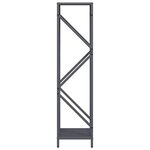vidaXL Portant de bois chauffage anthracite 34x25x100 cm