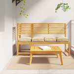 vidaXL Coussins de palette pour siège 4 Pièces Beige 40x40x8 cm Oxford