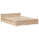 vidaXL Cadre de lit sans matelas 120x200 cm bois de pin massif
