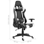 vidaXL Chaise de jeu pivotante Blanc PVC