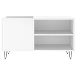 vidaXL Armoire à disques blanc 85x38x48 cm bois d'ingénierie