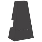 vidaXL Braise Noir 60 x 35 x 100 cm Acier laminé à froid