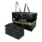 Pack and Move - Lot 10 Grands Sacs Déménagement Recyclé - Rangement Et Transport Ultra Résistant - Réutilisable - Poignées Solides - 100L