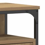 vidaXL Meuble sous-vasque de salle de bain avec porte chêne artisanal