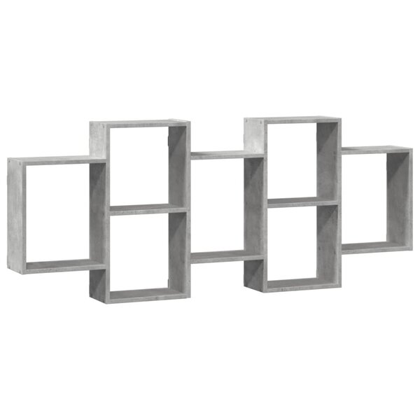 vidaXL Étagère murale gris béton 159x18x65 cm bois d'ingénierie