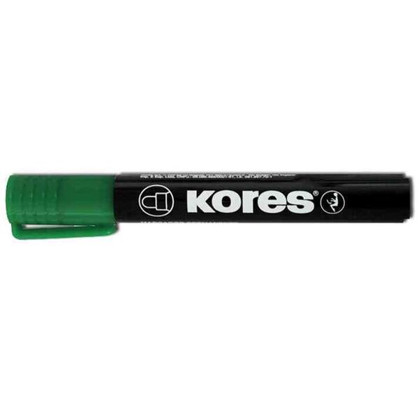 Marqueur permanent'k marker' pte biseauté vert kores