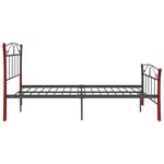 vidaXL Cadre de lit sans matelas noir métal 120x200 cm