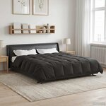 vidaXL Duvet complet toute l'année Anthracite 200 x 220 cm Microfibre