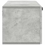 vidaXL Meuble TV mural Gris béton 98 x 31 x 30 cm Bois d'ingénierie