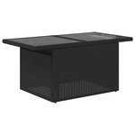 vidaXL Salon de jardin 10 Pièces avec coussins noir résine tressée