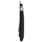 vidaXL Tête de lit suspendue Avec lumière LED Noir PU antique