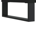 vidaXL Armoire à disques noir 85x38x48 cm bois d'ingénierie