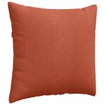 vidaXL Coussins de canapé 2 Pièces Rouge orange 50 x 50 cm