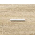 vidaXL Armoire d'évier avec stockage Chêne Sonoma Bois d'ingénierie