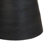 vidaXL Table d'appoint noir Ø37x45 cm bois de manguier massif