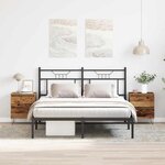 vidaXL Cabinet de chevet avec tiroir 2 Pièces Bois ancien 40 x 35 x 50 cm