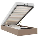 vidaXL Cadre de lit ottoman sans matelas cappuccino 90x200 cm