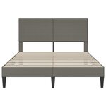 vidaXL Cadre de lit Gris clair 160 x 200 cm Tissu en velours côtelé