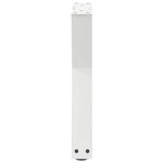 vidaXL Pieds de table basse 2 pièces Blanc 28 x (42-43 3) cm Acier