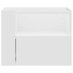 vidaXL Tables de chevet murales 2 Pièces blanc 45x30x35 cm