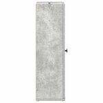 vidaXL Meuble de salle de bain avec porte-rouleau gris béton
