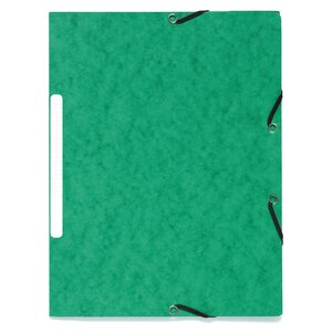 Chemise À Élastiques 3 Rabats Carte Marbrée Recyclée 355g/m2 - A4 - Vert - X 50 - Exacompta