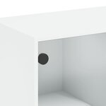vidaXL Buffet blanc 101 5x37x75 5 cm bois d'ingénierie