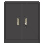 vidaXL Armoire de rangement Noir 60 x 40 x 70 cm Acier