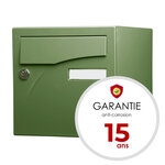 Boîte aux lettres Préface 1 porte vert argile mat ral 6011mt