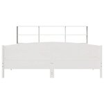 vidaXL Lit bibliothèque sans matelas blanc 180x200 cm bois pin massif