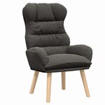 vidaXL fauteuil Gris foncé 69 x 74 x 93 cm Tissu Sherpa