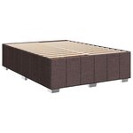 vidaXL Sommier à lattes de lit avec matelas Marron foncé 140x190 cm