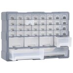 vidaXL Organisateur multi-tiroirs avec 38 tiroirs 52x16x37 5 cm
