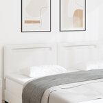 Tête de lit design simple blanc pur 180 cm en simili cuir
