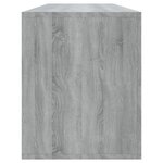 vidaXL Meuble TV sonoma gris 130x35x50 cm bois d'ingénierie