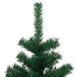 vidaXL Arbre de Noël hélicoïdal pré-éclairé et support vert 180 cm PVC