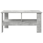 vidaXL Table basse Gris béton 90 x 50 x 45 cm Bois d'ingénierie