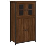 vidaXL Buffet haut chêne marron 62x32x106 5 cm bois d'ingénierie