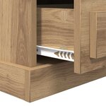 vidaXL Cabinet de chevet 2 Pièces chêne artisanal 43 x 36 x 60 cm