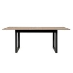 Table à manger extensible - chêne sonoma et anthracite - 160-200 cm - DENVER