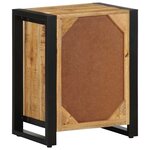 vidaXL Tables de chevet 2 Pièces bois de manguier massif brut