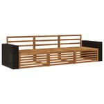 vidaXL Ensemble de canapés d'extérieur 3 pc Naturel