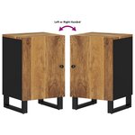 vidaXL Armoire de salle de bain 38x33x58 cm bois massif de manguier