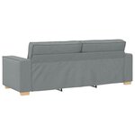 vidaXL Canapé 3 places Gris clair 180 cm Tissu
